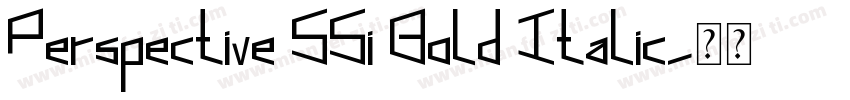 Perspective SSi Bold Italic字体转换
